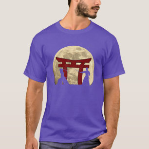 T-shirt Sword Warrior Japonais Samurai Fighter Pleine lune