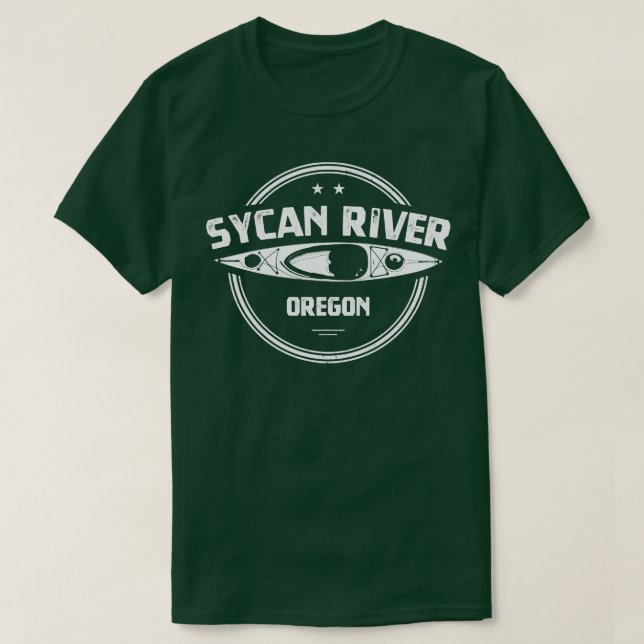 T-shirt Sycan River Oregon Kayak (Design devant)