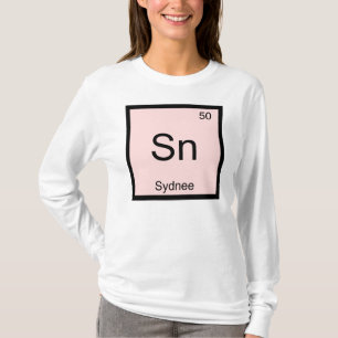 T-shirt Sydnee Nom Chimie Élément Tableau Périodique