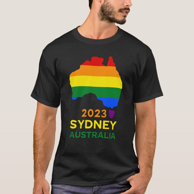 T-shirt Sydney Australia Gay and Lesbian Pride (Devant)