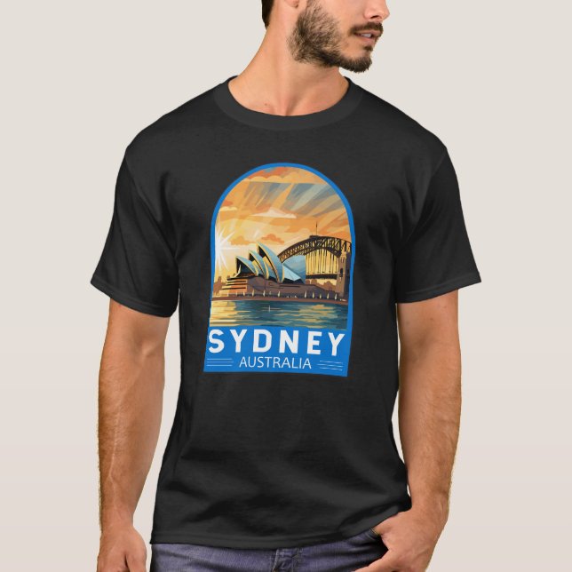 T-shirt Sydney Australia Travel Art Vintage (Devant)