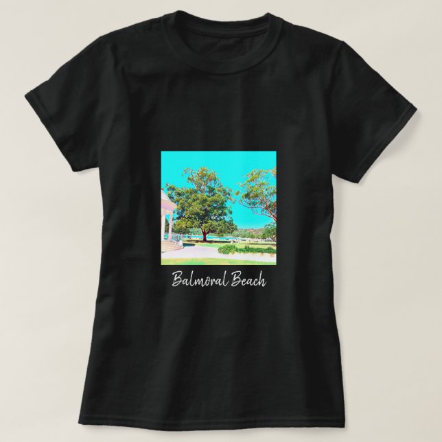 T-shirt Sydney Balmoral Beach blanc Rotunda (Design devant)