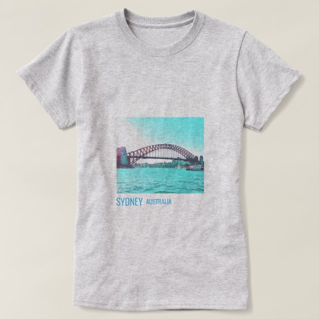 T-shirt Sydney Harbour Bridge Voyage australien (Design devant)