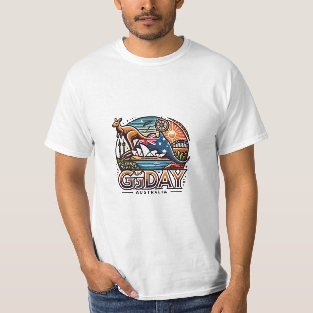 T-shirt Sydney Opal Australia Tee (Devant)