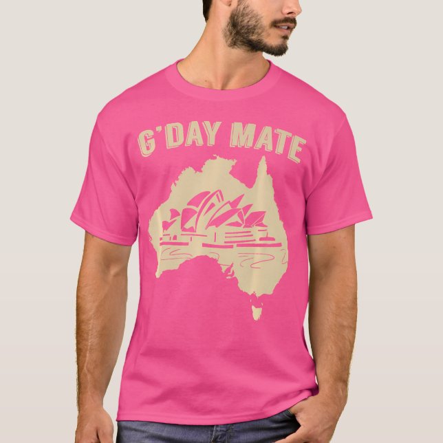 T-shirt Sydney Opera G'Day Mate Gday Australian Aussie (Devant)