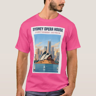 T-shirt Sydney Opera House Australia Travel Poster