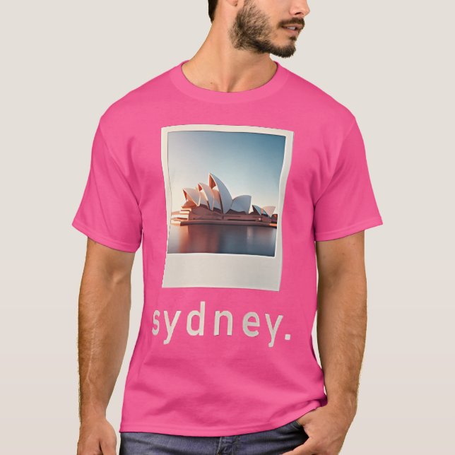T-shirt Sydney Opera House Retro Photo (Devant)