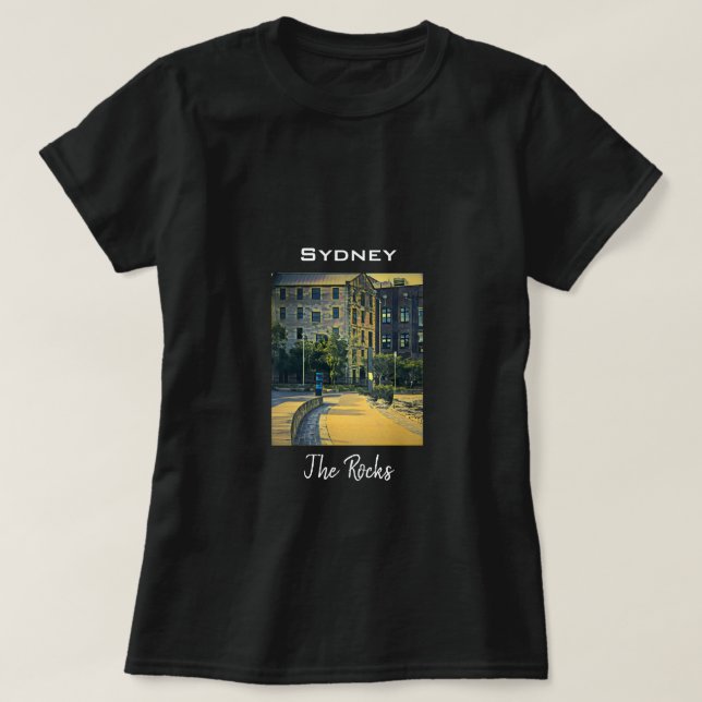 T-shirt Sydney The Rocks Voyage pittoresque (Design devant)