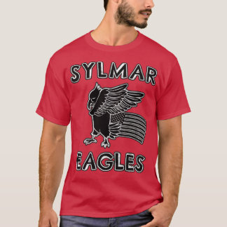 T-shirt Sylmar Eagles école mascotte drapeau américain