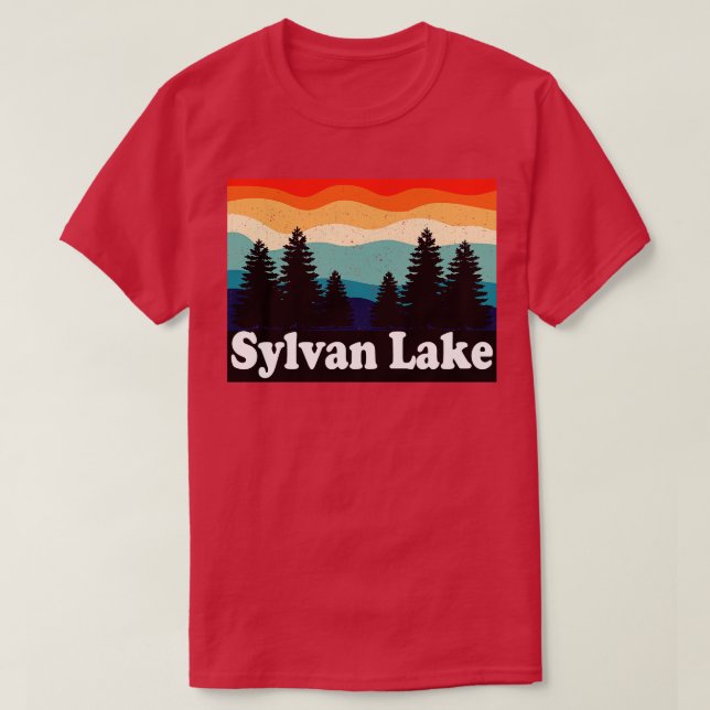 T-shirt Sylvan Lake Colorado Retro (Design devant)