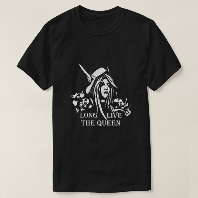 T-shirt Sylvanas Windrunner Game Fan art classique (Design devant)
