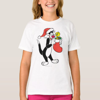 T-shirt Sylvester Chat avec Stocking