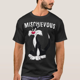 T-shirt Sylvester Mischievous Vintage Portrait de chat