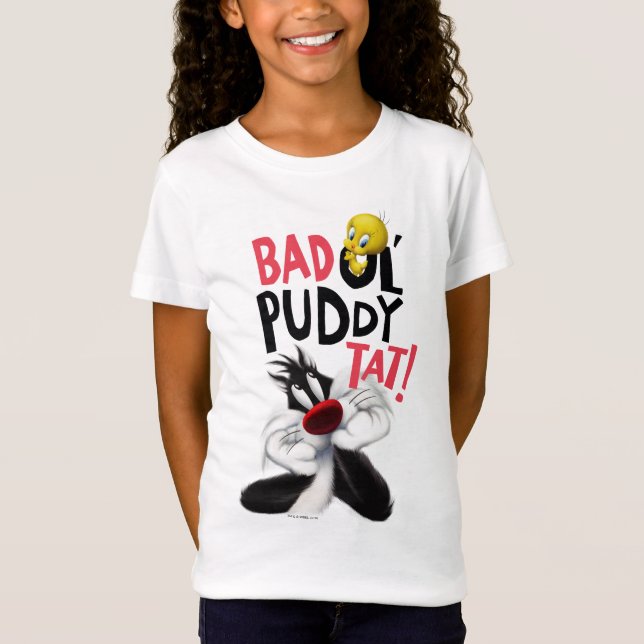 T-Shirt SYLVESTER™ & TWEETY™- Moyenne Ol' Puddy Tat (Devant)