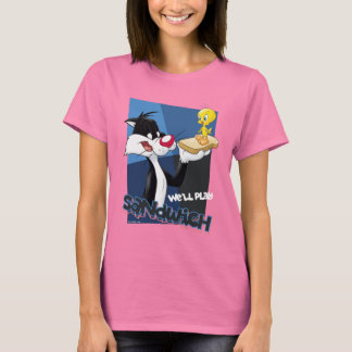 T-shirt SYLVESTER™ & TWEETY™ "Nous allons jouer au sandwic