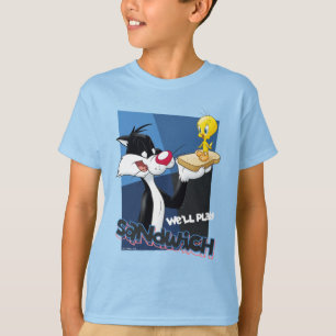 T-shirt SYLVESTER™ & TWEETY™ "Nous allons jouer au sandwic