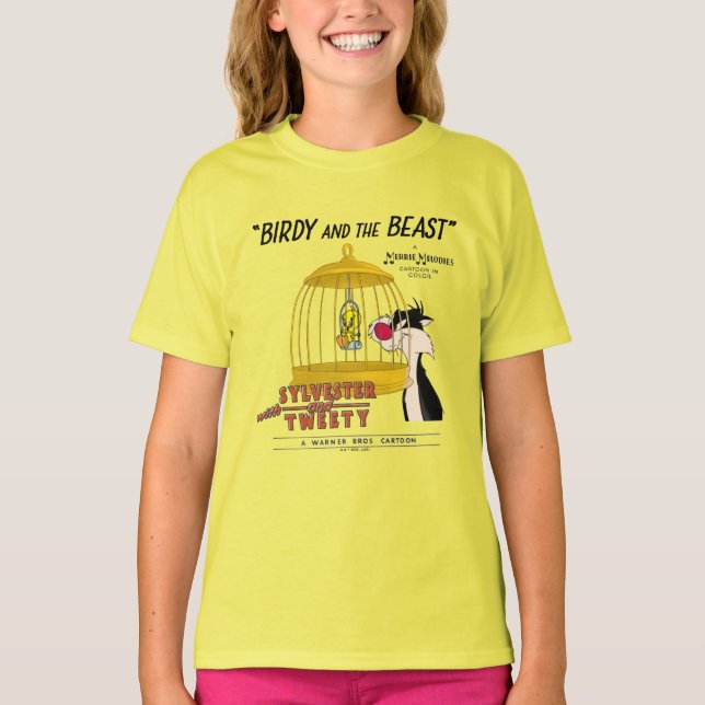 T-shirt SYLVESTER™ & TWEEY™ | Birdy et la bête (Devant)