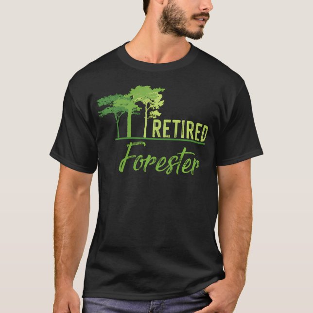 T-shirt Sylviculteur retraité (Devant)