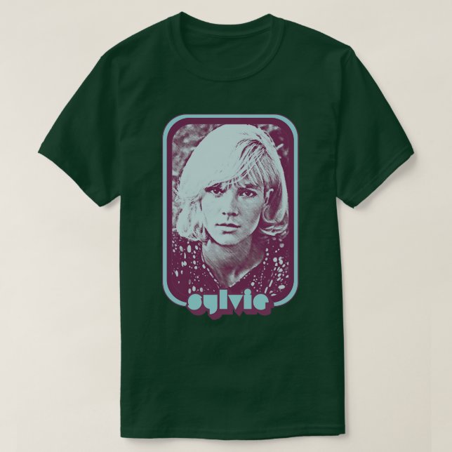 T-shirt Sylvie Vartan Francophile Conception esthétique ré (Design devant)