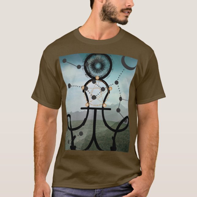 T-SHIRT SYMBOL AND ASTRAL COSMIC (Devant)