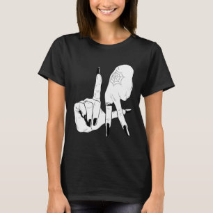 T-shirt SYMBOLE À LA MAIN Cool LA Witch Hallowee