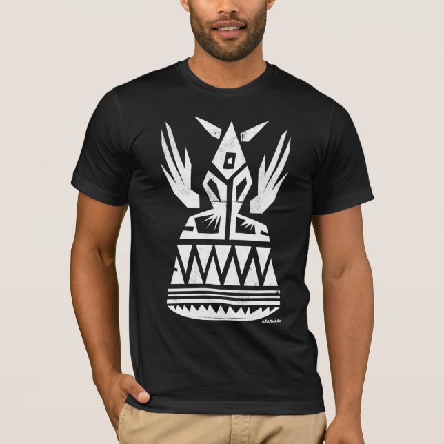 T-shirt Symbole abstrait antique avec des ailes (Devant)