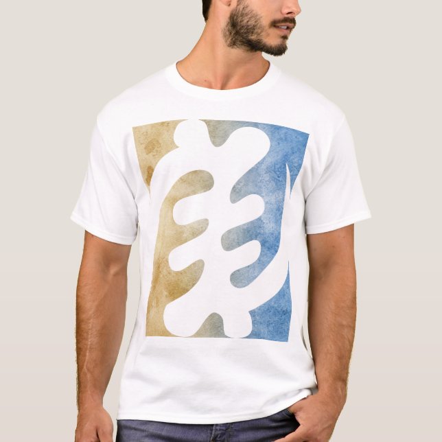 T-shirt Symbole africain Gye Nyame Aquarelle (Devant)
