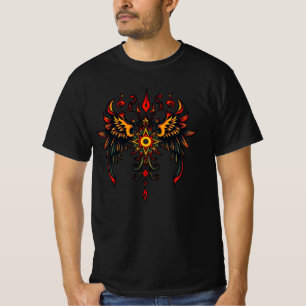 T-shirt Symbole ailé - Conception de tatouage orné
