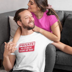 T-shirt Symbole amusant de propriété privée