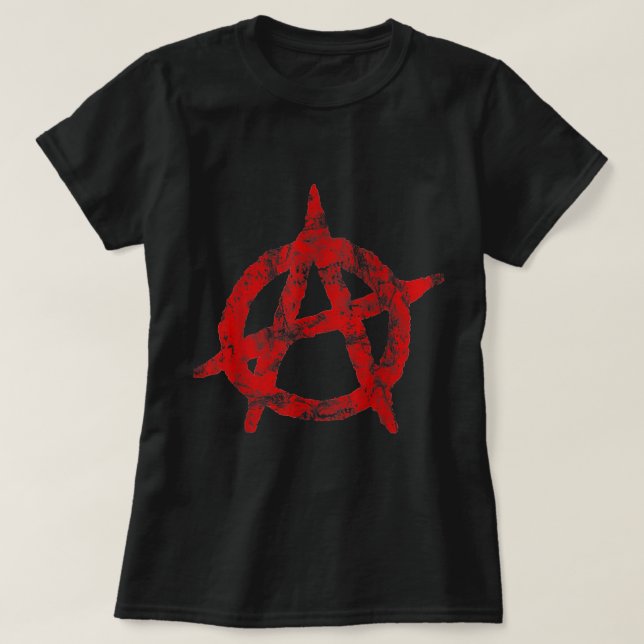 T-shirt Symbole anarchiste Rocher d'anarchie politique dép (Design devant)