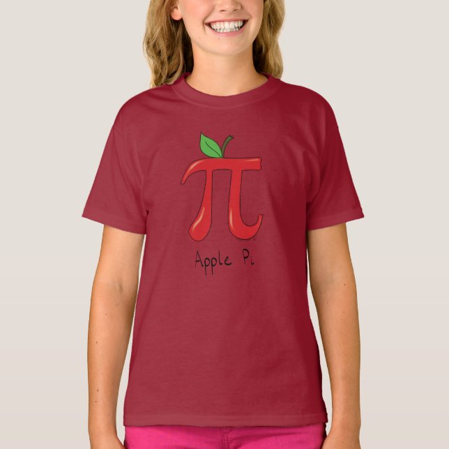 T-shirt Symbole Apple Pi Enseignant Math (Devant)