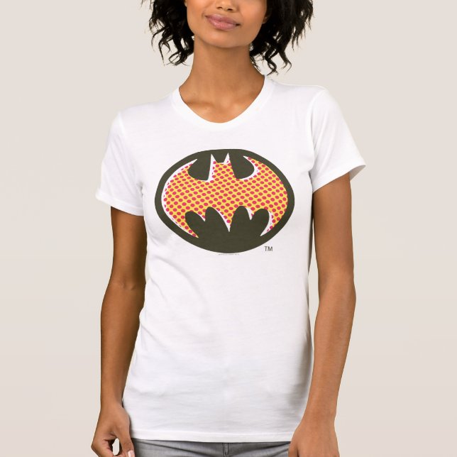 T-shirt Symbole Batman | Logo demi-ton rouge (Devant)