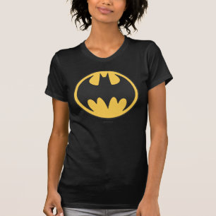 T-shirt Symbole Batman Logo du cercle jaune foncé