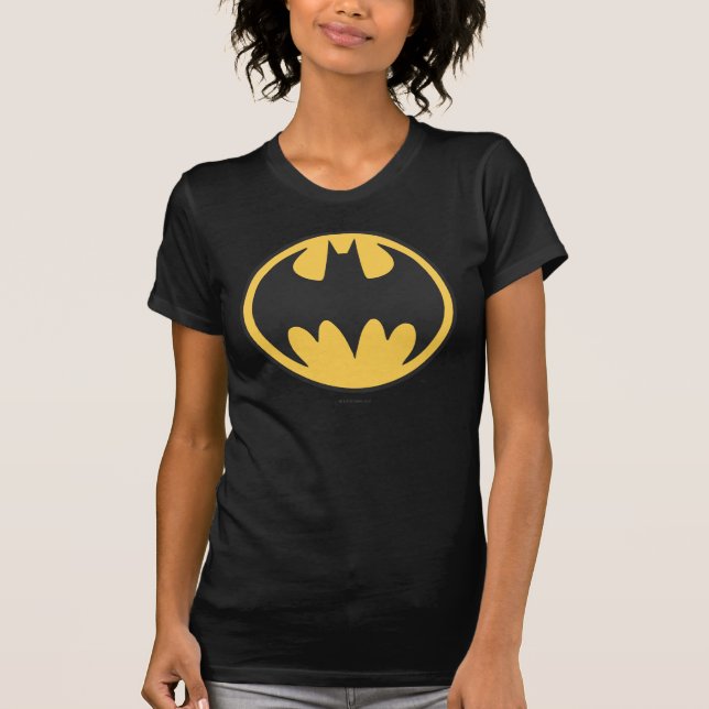 T-shirt Symbole Batman | Logo du cercle jaune foncé (Devant)