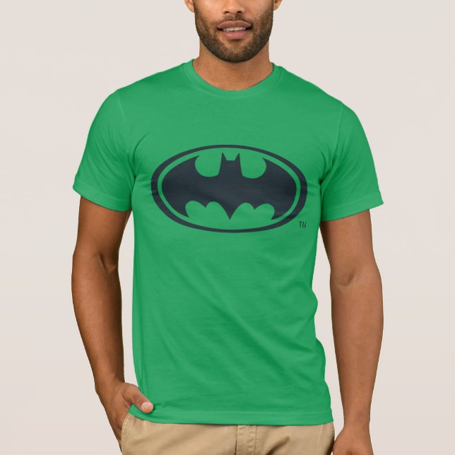 T-shirt Symbole Batman | Logo noir et blanc (Devant)