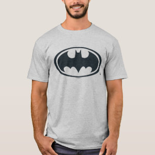 T-shirt Symbole Batman Logo noir et blanc