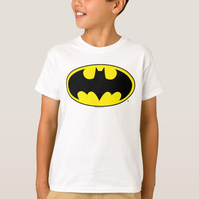 T-shirt Symbole Batman | Logo Oval de chauve-souris (Devant)