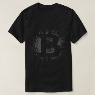 T-shirt Symbole Bitcoin en demi-teinte   Conception Crypto
