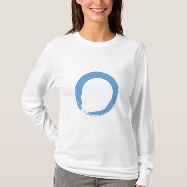 T-shirt Symbole bleu ciel Zen (Devant)