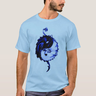 T-shirt Symbole bleu d'unité de dragon