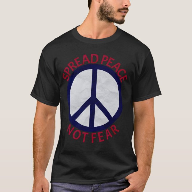 T-shirt Symbole bleu rouge bleu (Devant)