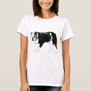 T-shirt Symbole Bouledogue, Dessin au Trait Net
