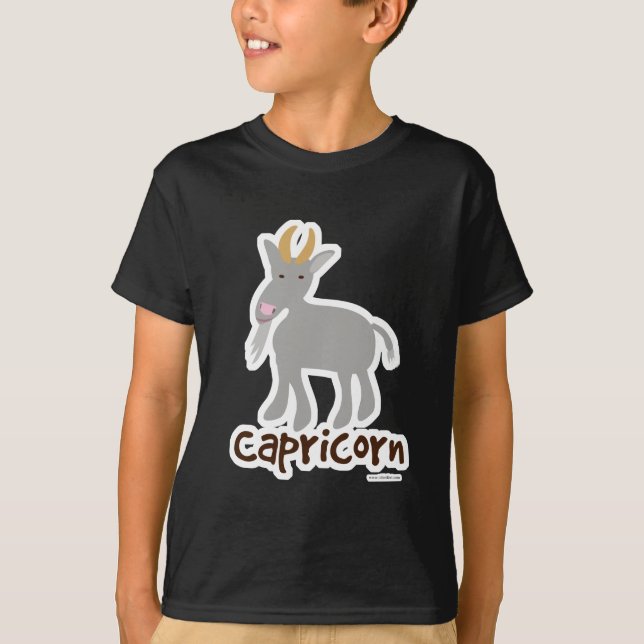 T-shirt Symbole Capricorne de chèvre mignonne Dessin (Devant)