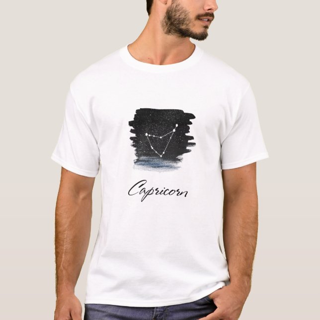 T-shirt Symbole Capricorne Zodiac Star Constellation / Ast (Devant)