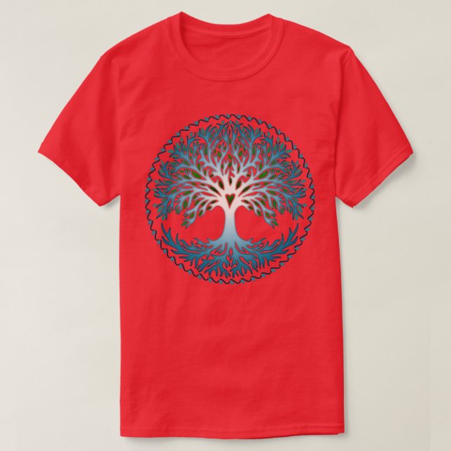 T-shirt Symbole celtique de Yggdrasil Tree of Life (Design devant)