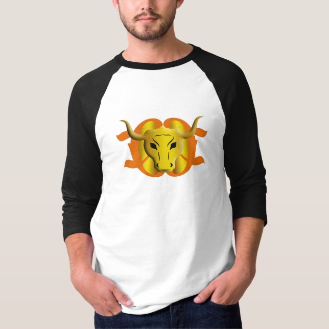 T-shirt SYMBOLE CHAÎNE Zodiaque Taurus Design (Devant)