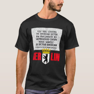 T-shirt Symbole Charlie du Checkpoint de Berlin