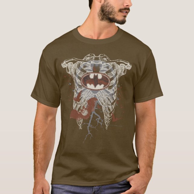T-shirt Symbole chaume Ribcage Collage Vintage (Devant)