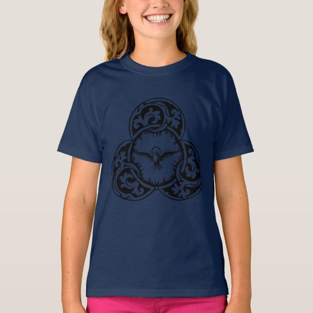 T-shirt Symbole chrétien de la colombe du Saint-Esprit (Devant)