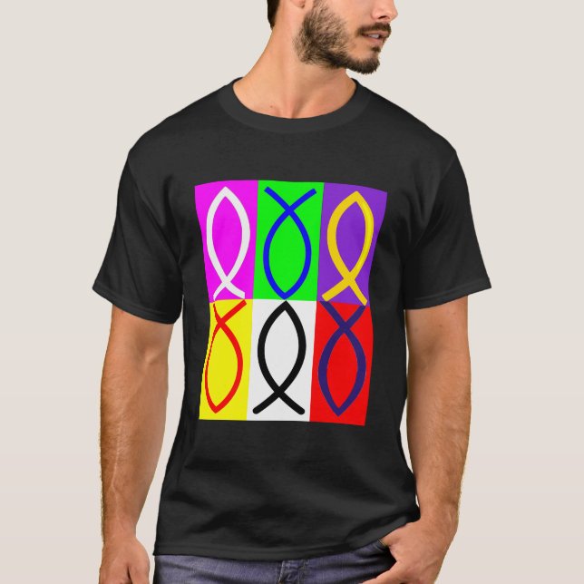 T-shirt Symbole chrétien du poisson 2 (Devant)